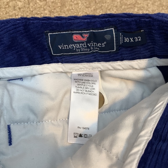 Vineyard Vines Mens Corduroy Slim Fit Breaker Pants - Picture 3 of 6